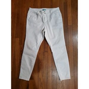 Wax Jean Women's "Butt I Love You" Mid Rise Skinny Jeans White Sz 18 90400xl